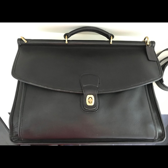 Coach Handbags - COACH Beekman all leather briefcase messenger bag
